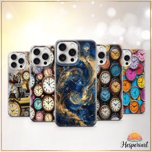 Uhr Handyhülle Vintage Uhren Cover Steampunk Time Retro Geschenk für Sie und Ihn iPhone 12 iPhone 13 iPhone 14 iPhone 15 iPhone 16 Samsung S25