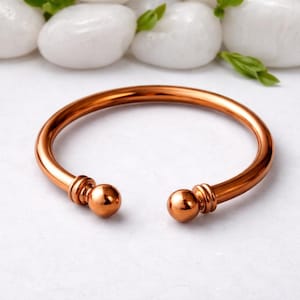 Handmade Pure Copper Cuff Bracelet – Minimalist Unisex Jewelry