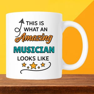 Mug musicien - Cadeau significatif pour une reconnaissance ou un anniversaire - Tasse à thé/café pour les pauses de travail