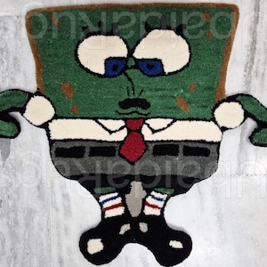 Handmade Tufted Wool Cartoon Rug: Playful Kids Room Decor