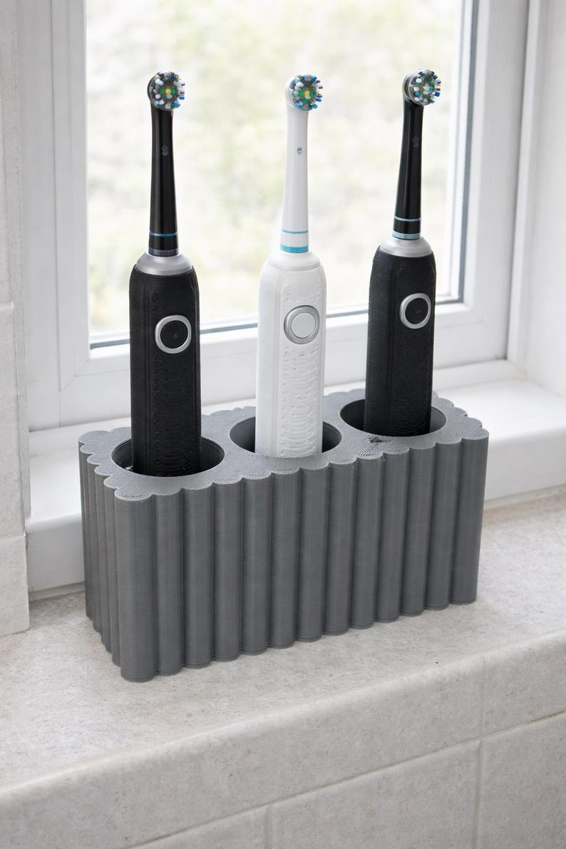 Soporte para cepillos de dientes impreso en 3D para cepillos eléctricos 2, 3, 4, 5+ imagen 9