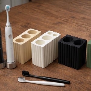 Soporte para cepillos de dientes impreso en 3D para cepillos eléctricos 2, 3, 4, 5+ imagen 11