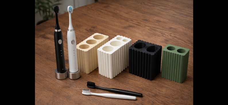 Soporte para cepillos de dientes impreso en 3D para cepillos eléctricos 2, 3, 4, 5+ imagen 11