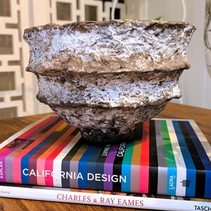 Paper Mache bowl, Handmade Paper Mache Bowl, Wabi Sabi Decorative Bowl, Rustic Bowl, Paper Mâché Vintage Inspired Rustic Pulp Bowl