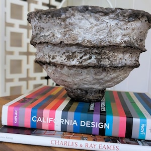 Paper Mache bowl, Handmade Paper Mache Bowl, Wabi Sabi Decorative Bowl, Rustic Bowl, Paper Mâché Vintage Inspired Rustic Pulp Bowl