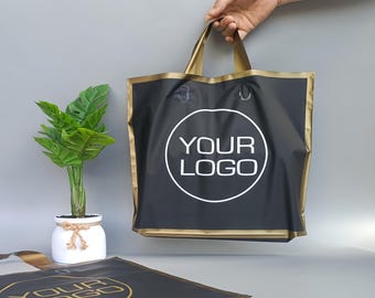Personalized Plastic Shopping Bag, Custom Tote Bags, Promotional