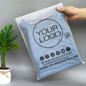 5-1000 Custom logo Frosted Zipper Bags,shipping packing bags,Reclosable Bag with Zipper Locking, Custom your logo Cloth plastic packing bags