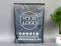 5-1000 Custom logo Black Frosted Zipper Bags,High quality clothing package bags with text/brand name/logo printed,custom bag for poly mailer product logo