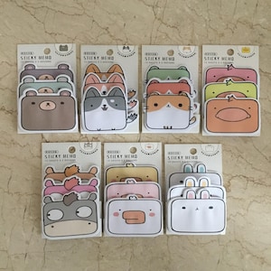 Cute Animal Sticky Notes – Cartoon Memo Pad