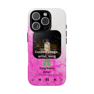 Personalized Song Playlist Phone Cover, Spotify Album Cover, Case for iPhone 16 15 14 13 12 11 Pro Max XR, Samsung Galaxy S24 Ultra S23 Plus