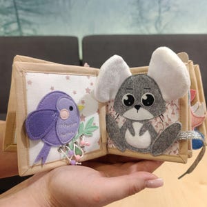 Quiet Book for Toddlers | Interactive Sensory Felt Book | Busy book Montessori | Soft book | Handmade quiet book | First Birthday Gift
