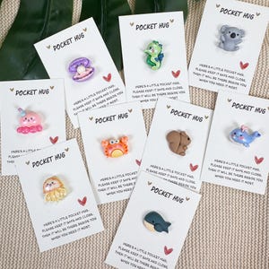 Hug in a Card, Uplifting Gift,Personalized Pocket Hug,Pocket Hug Keepsake, Mental Health Support,Mini Glitter Undersea Animal Cards