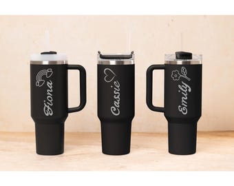 Personalized 40oz Engraved Tumbler: Insulated Stainless Steel Travel Cup