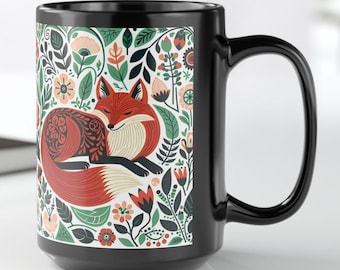 Keramische koffiemok Fox, Woodland Creature Scandinavisch design