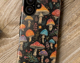 Bunter Waldpilz iPhone Hülle: Walddesign