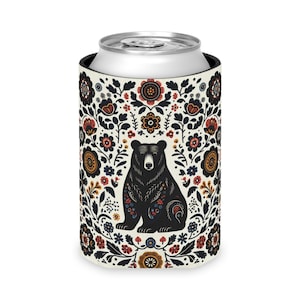 Black Bear Can Cozy: Insulated Beer & Soda Sleeve