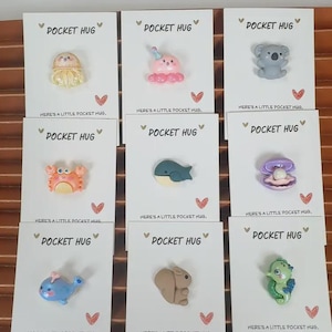 Personalized pocket hug card | Flashing underwater animal cards | Pocket Hug Card | Missing gift | Friendship gift | Little Pocket Hug