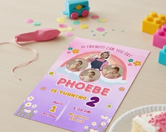 Ms. Rachel Birthday Invitation – Editable Canva Template (Digital Download)