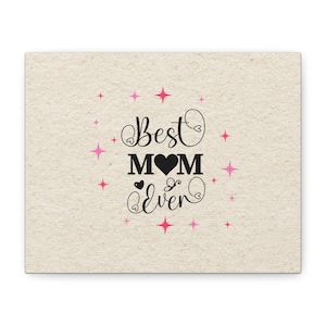 Mom Canvas Art, Mother's Day Gift, Minimalist Script Sign