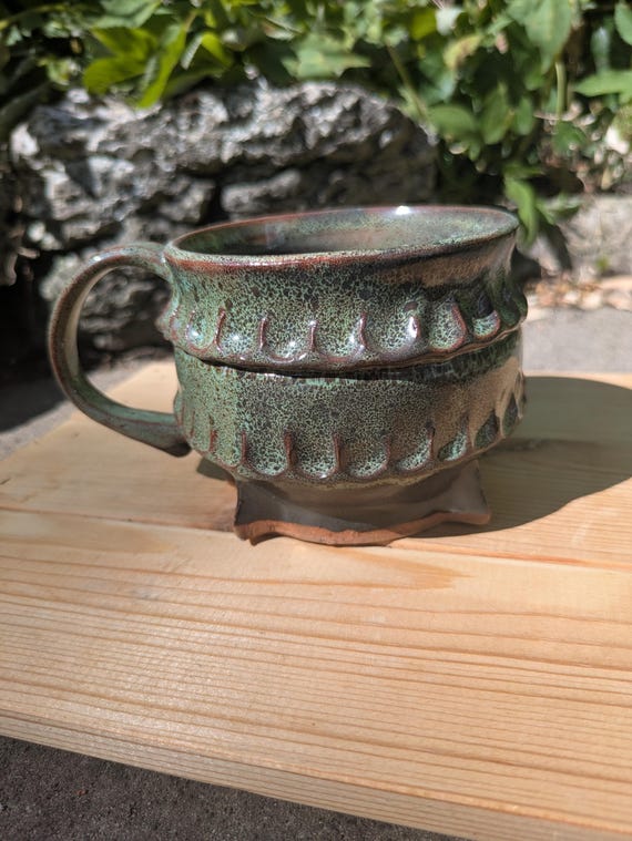 Handmade hand crafted unique mug