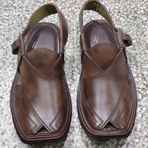 Original Handmade Leather Kharri Sandal for Men | Traditional Pakistani Kaptaan Chappal | Ethnic Peshawari Sandal | Summer Casual Footwear