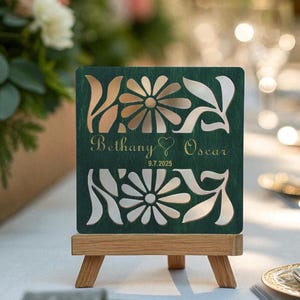 Custom Wedding Coasters in Bulk – Personalized Wooden Guest Favors with Engraved Names & Date – Rustic Table Decor – Bridal Shower Gift