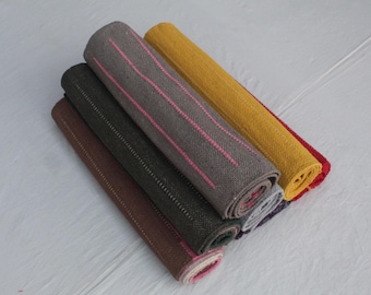 Organic Herbal Cotton Yoga Mat – Handwoven, Ecofriendly, Meditation & Anti-Slip Exercise Mat - Travel-Friendly 2x6 Ft