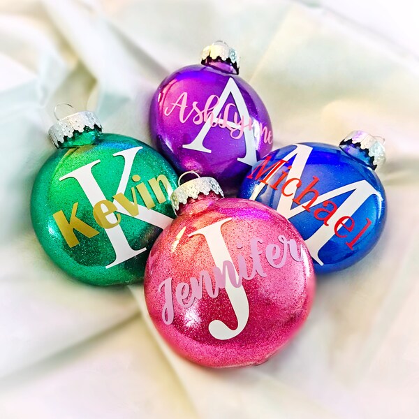 Glitter Ornaments Etsy