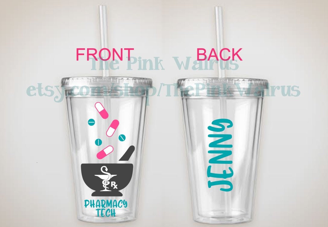 Custom 16 oz Pharmacy Tech Gift Pharmacist Gift Pharmacy Etsy