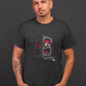 Funny AI T-Shirt | Funny Tech Tee |Monster Computer Tee
