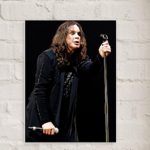 Ozzy Osbourne Black Sabbath Poster - Semi-Glossy Kunstdruck für Heavy Metal Fans