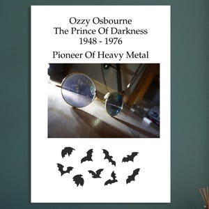 The Price of Darkness Poster - Classic Semi-Glossy Black Sabbath & Ozzy Osbourne Art