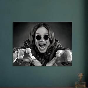 Premium Semi-Glossy Paper Poster Of Ozzy Osbourne The Prince Of Darkness