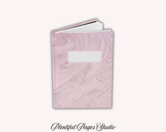 Pink Marble Print Journal