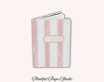 Pink Striped Journal