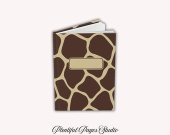 Giraffe Print Journal