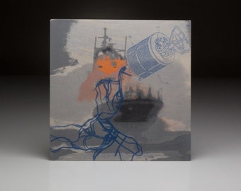 Screen printed music art- Snow Patrol