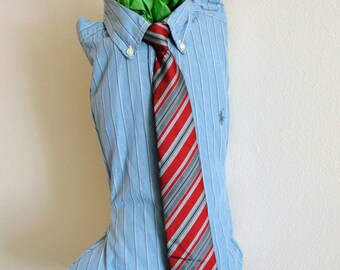 Holiday Shocking- Collared shirt stocking with tie