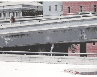 Urban decay graffiti print- screen printed, limited edition
