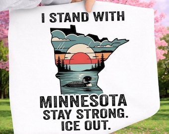 Apoyo a Minnesota (PNG), Minnesota: ¡Mantente fuerte! ¡Fuera de ICE!, Protesta política rebelde en Minnesota, Protesta del colimbo del estado de Minnesota, Camiseta de la resistencia