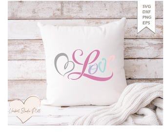 Plotter file "Love" Love SVG / Dxf Pdf Silhouette | Svg Clipart