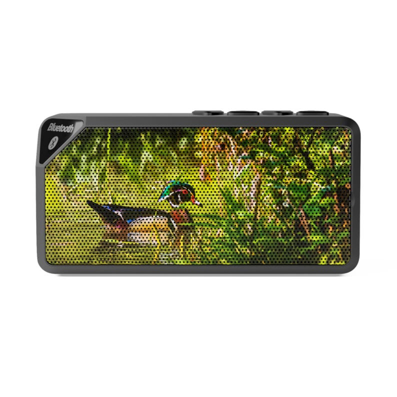 Wood Duck Drake Bluetooth Speaker | Milo Dog Media Waterfowl Photo image 2