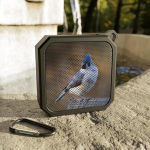 Tufted Titmouse on Perch Bluetooth Speaker | Bird Song Design