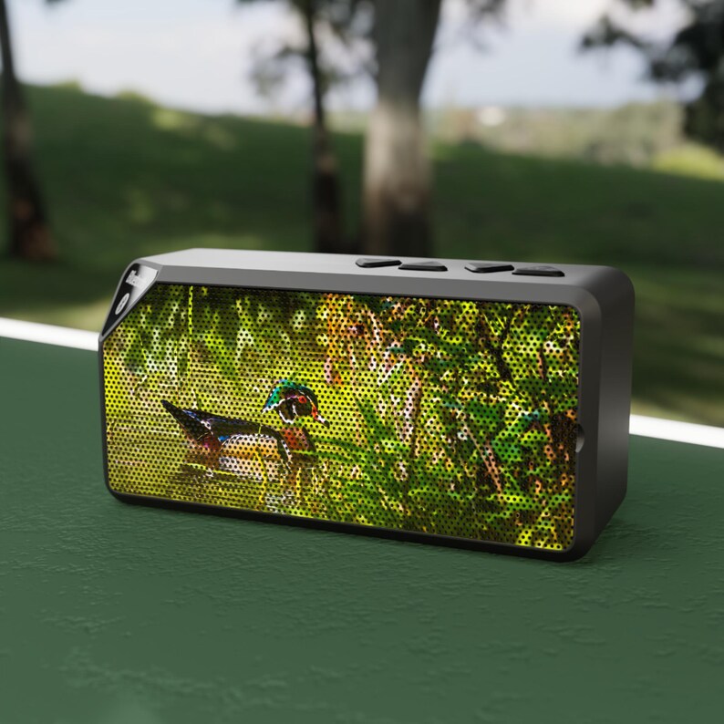Wood Duck Drake Bluetooth Speaker | Milo Dog Media Waterfowl Photo image 3