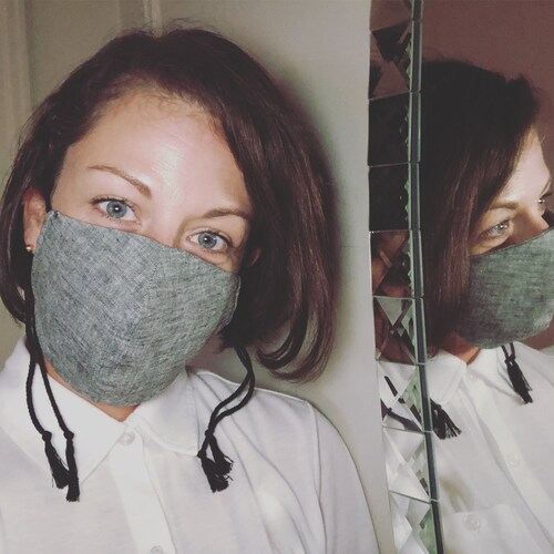 Linen Washable Face Mask Cotton Reusable Mask Mouth Mask Etsy