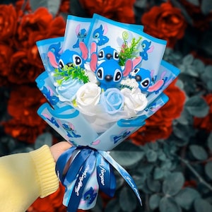 Stitch Bouquet, Gift Bouquet, Birthday Gift, Mother&#39;s Day Gift, Valentine&#39;s Day, Gift for her