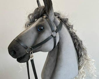 Cavallo di peluche grigio - Cavallo realistico in peluche