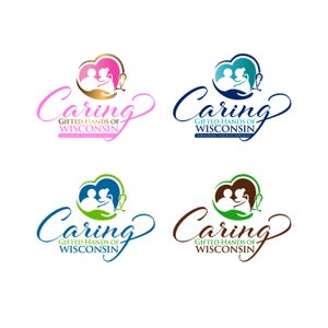 Elderly Care Logo Design | Editable Home Care Agency Branding (Digital)