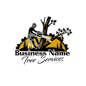 Design de logotipo personalizado para serviços de poda de árvores, identidade visual para arboristas, arquivos vetoriais para paisagismo (SVG, PNG)