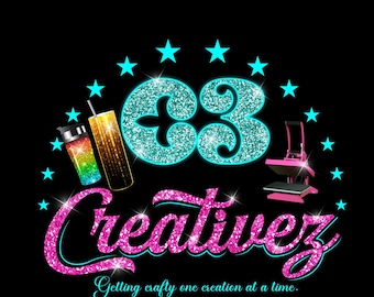 Craft Business Logo, T-Shirt Heat Press, Tumbler Sublimation Branding